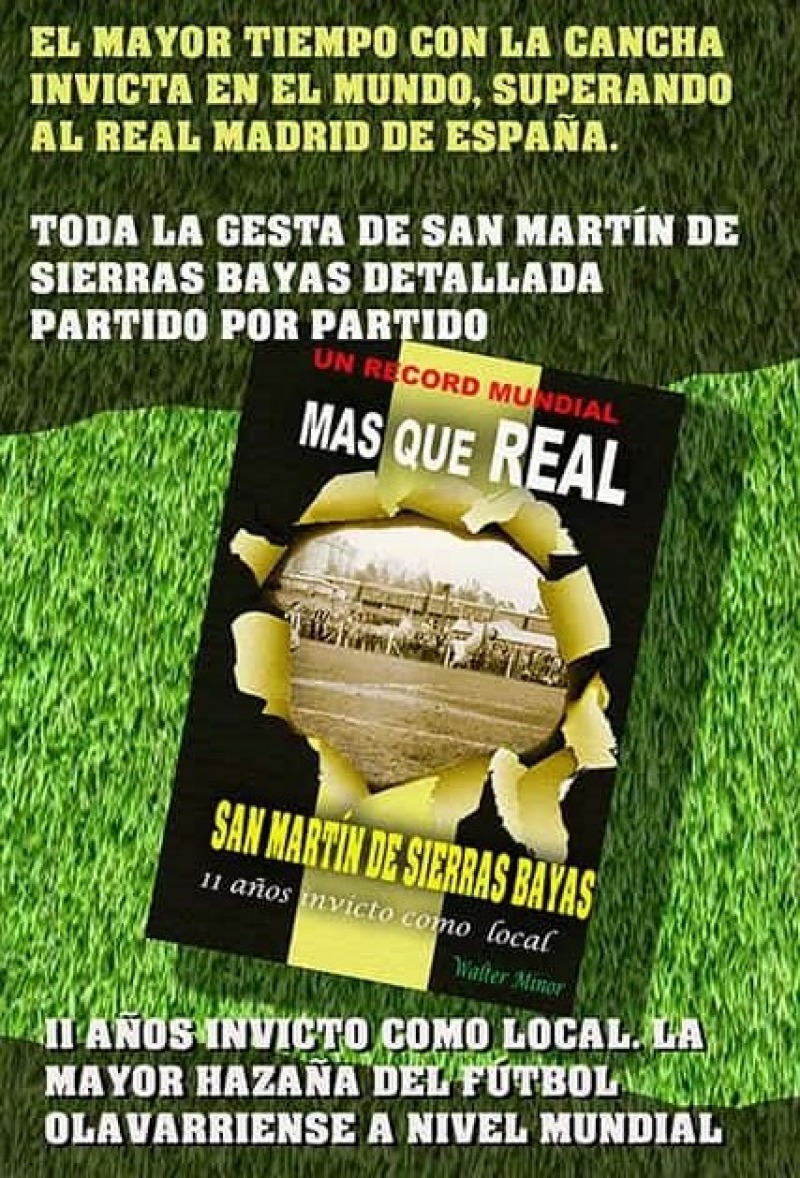 San Martn de Sierras Bayas presenta el libro Ms que real